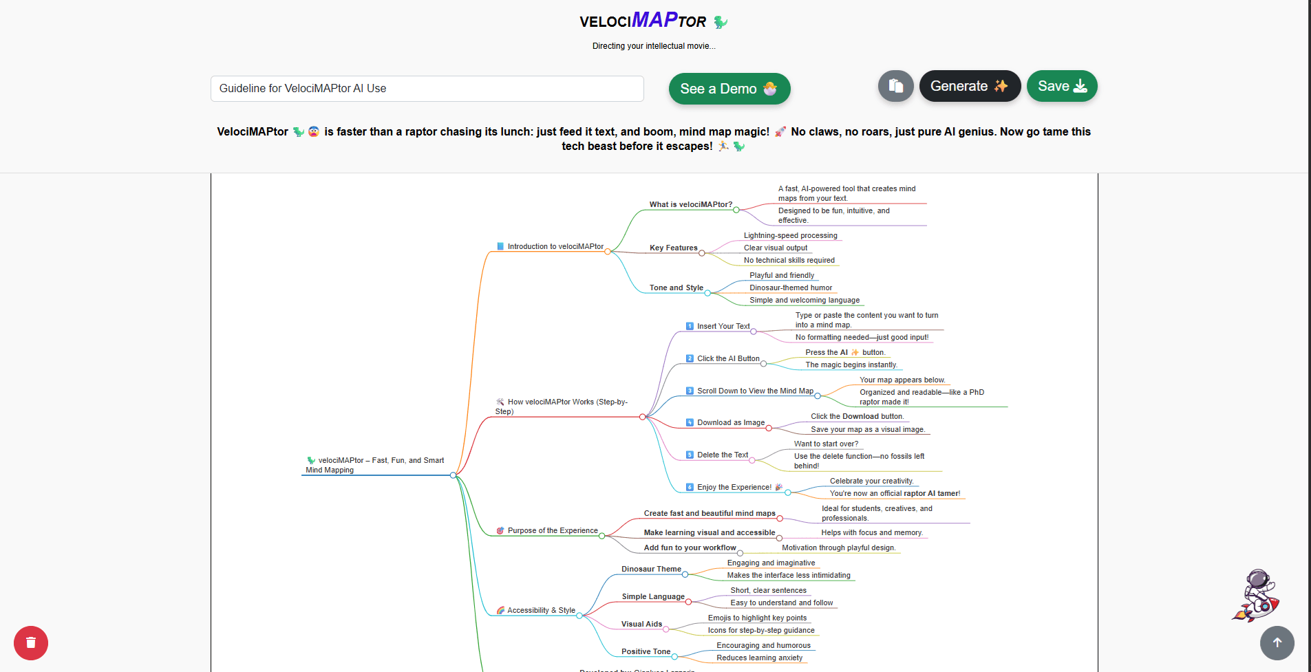 Screenshot of VelociMAPtor